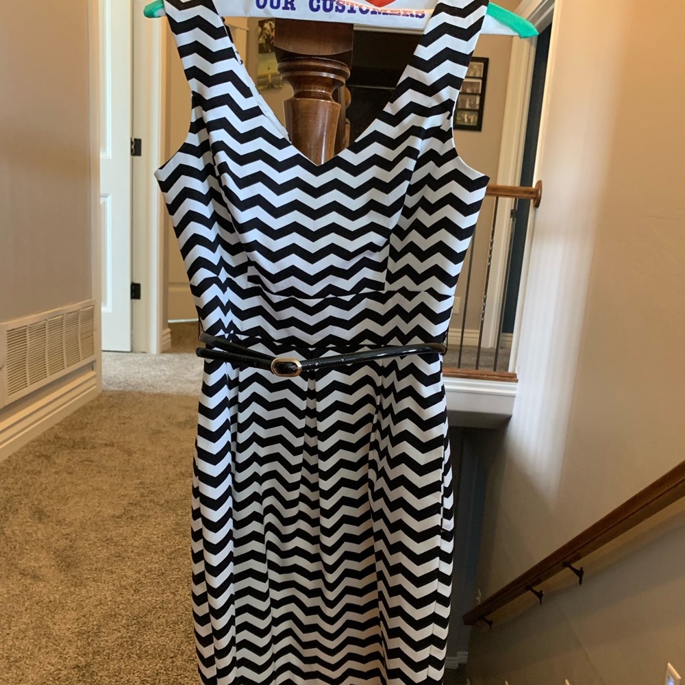 Chevron print dress by White House Black Market